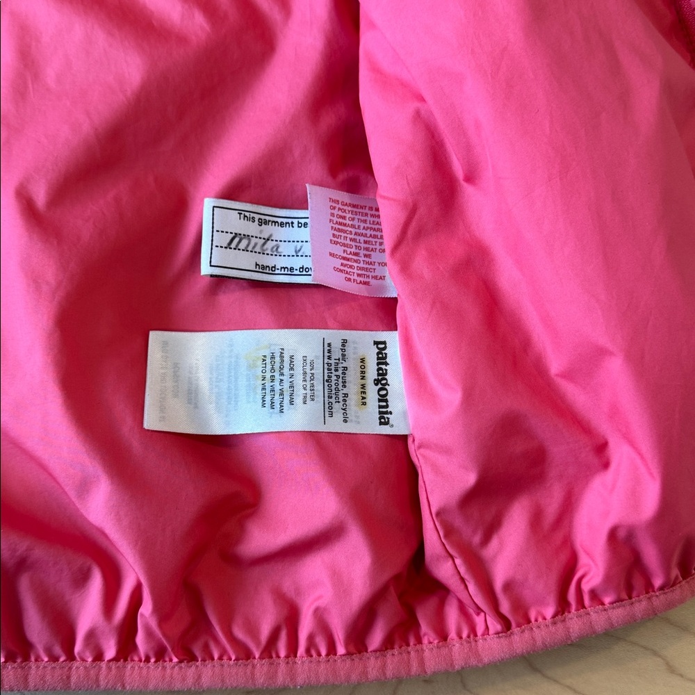 Patagonia Toddler Girls Retro-X Fleece Jacket in Pink 3T | Kids Sherpa Fleece - Picture 9 of 10